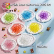 OUREAMY Handmade DIY Perler Beads, 2.6mm Heat Press Glass-Colored Perler Bead, Handmade High-Transpa