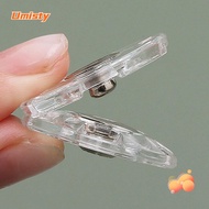 UMISTY 10Pcs Fastener, Transparent Acrylic Snap Button, Round Invisible DIY Snap Fastener