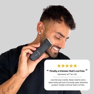 BOVEM Globe Trimmer 2.0: Electric Groin and Body Hair Trimmer - Waterproof Wet/Dry Razor for Pubic H