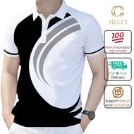 High Quality Polo Shirt For Men With Graphic Printed, Cotton Fabric, Absorb Sweat Well, Comfortable 