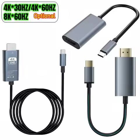 100pc 4K TYPE-C To HDMI Adapter Type C Male to HDMI Female USB C to HDMI HDTV Converter Cable For Ma
