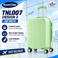 ODOSO Travel Star 20 inch Cabin Size Luggage Elegant Macaron Pastel Luggage Set Suitcase Set Bagasi 
