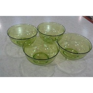HIJAU 1 PC - Green Crystal Bowl Tupperware Bowl