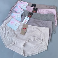 [Wholesale] 10 Salt and Pepper Low-Rise 4-Way Stretch Panties, medium 40-53kg (10c)