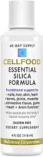 Cellfood Essential Silica Formula, 4 oz. Bottle - 40 Day Supply, Highly Effective, Contains Necessary Nutritional Co-Factors - Liquid for Superior Absorption - Gluten Free, GMO Free