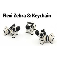 Flexi Zebra Keychain (3DPrint)