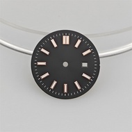 24.2mm Watch Dial Mechanical Watch Conversion Green Luminous fits 31mm Watch Case for NH35/NH36 Move