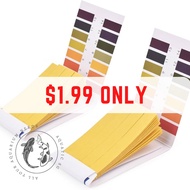 SG READY STOCK | pH Test Paper Litmus Paper 80 sheets pH Test strips Easy to Read Aquarium Test Kit 