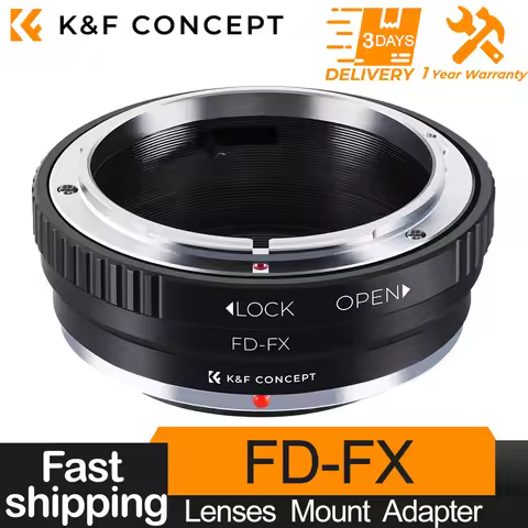 K&F Concept FD-FX Lens Adapter Ring for Canon FD Mount Lens to Fujifilm FX Mount Cameras for Fuji X-