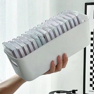 Plastic Cupboard Organizer Box Lipstick Box Make Up Holder Pen Storage Box Organizer White Plastic B