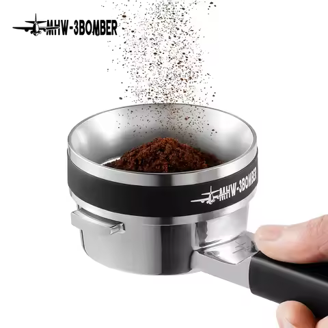 MHW-3BOMBER 58mm Magnetic Coffee Dosing Ring Espresso Dosing Funnel 36 Magnets Portafilter Barista T