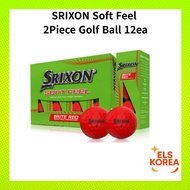 SRIXON Soft Feel 2Piece Golf Ball 12ea - (red, orange, green)