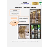 READY STOCK (CLEARANCE PRICE) Wall partition, living hall divider, stainless steel divider, penghadang ruang tamu, pengh