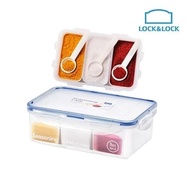 Lock n Lock Spice Container 3 Set 1 Liter Spice Container Spoon + Tray