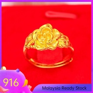 Wedding Accessories Ring for Women Cincin Emas 916 Emas Bangkok Cop 916 Aesthetic Korea Ring