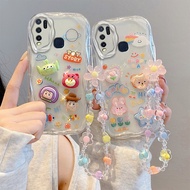 Casing Vivo Y30 Casing Vivo Y30i Casing Vivo Y50 Casing Compatible with Vivo transparent Cute Cream 