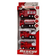 Fire Station Rescue Center Truck Vehicles 4 in 1 Trucks Fire Engine Toy Toys