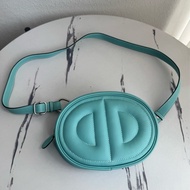 Hermes馬卡龍藍豬鼻橢圓胸包/腰包