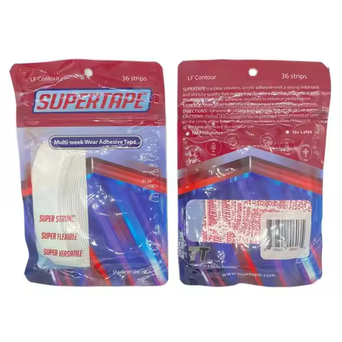 Extra love 36 pieces C shape White SUPERTAPE tape lace front tape for wig adhesive toupee tape 3 wee