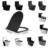 Nắp bồn cầu màu đen màu xám và màu trắng làm từ nhựa UF hoặc PP có cả nắp bồn cầu trứng mã C29