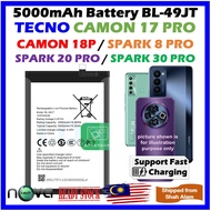 Grade A++ 5000mAh Battery BL-49JT Compatible For TECNO Camon 17 Pro / Camon 18P Spark 8 Pro Spark 20