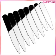 8pcs Metal Collar Stays in a Clear Plastic Box with 4 Sizes (55.9mm+63.5mm+69.9mm+76.2mm/2.2 - 3 Inc