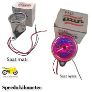 Kilometer led body chrome PM5 Speedometer Tacometer led chrome speedometer led PNP for motorbikes an