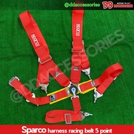 เข็มขัดนิรภัย เซฟตี้เบลท์  5 จุด belt 5 จุด 3 นิ้ว Sparco สำหรับ เบาะแต่งซิ่ง ล๊อก 4 จุด ยึด 4 จุด ร