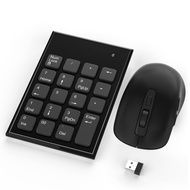 Wireless Number Pad and Mouse Combo,2.4G 19 Keys USB Wireless Numeric Keypad,3 Adjustable Silent Mou