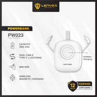 Lenyes PW023 powerbank smartwatch mini 5000mAh magsafe wireless