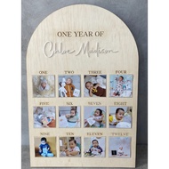 My First Year Custom Baby Name Board