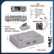 (clearance) Retro Raspberry Pi 4 Case RetroFlag PiStation PlayStation Game Station