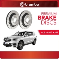 BREMBO Rear Discs (2pcs) - Mercedes GL63 AMG X166