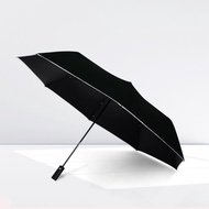 TDN反光防回彈降溫自動開收傘 超大抗UV自動雨傘(時尚黑)