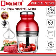 Dessini Italy Pencincang Bawang Daging Mesin Capsule Cutter Spin Chopper Meat Grinder (900ml) RS-168