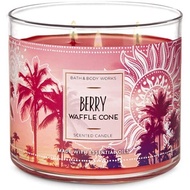 BERRRY WAFFLE CONE 3 WICK SCENTED CANDLE [ Bath & Body Works ]