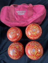 Drakes Pride Used 2H Fineline Lawn Bowls with bag (草地滾球)