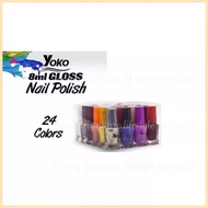 ⧈ ︎ ⊚ ♞,♘【Original】YOKO Nail Polish Cutics set 8ml (24pcs/set) Regular Nail Polish 24colorless
