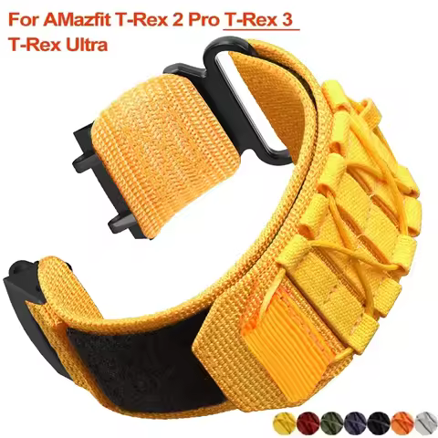 Colorful Nylon Strap for Huami Amazfit T-rex 2 3 Ultra Bracelet for Amazfit T-rex Pro Tyrannosaurus 