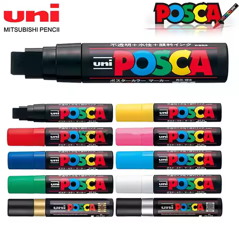 1pcs Japan UNI POSCA Marker PC-17K Graffiti Painting POP Poster Advertising Pen 15mm Water Based Big