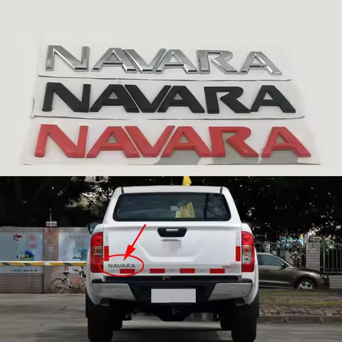 For Frontier D40 Pickup D21 D22 Navara Logo Emblems Rear Tailgate Trunk Letters Decals
