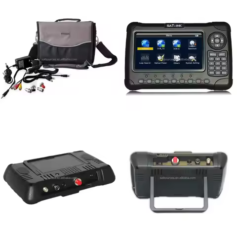 2026 Hot Sale Satlink WS-6980 H265 Combo Satellite Finder Meter DVB S2 DVB T2 DVB C 7 Inch LCD Scree