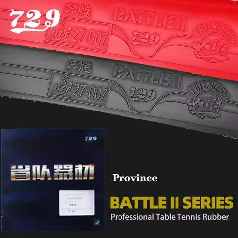 729 Friendship BATTLE 2 Provincial Blue Sponge Table Tennis Rubber Original 729 Blue Battle 2 Pro Pi