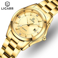 LICARR Top Brand Women’s Watches Fashion Ladies Quartz Watch Women Stainless Steel Date Casual Water