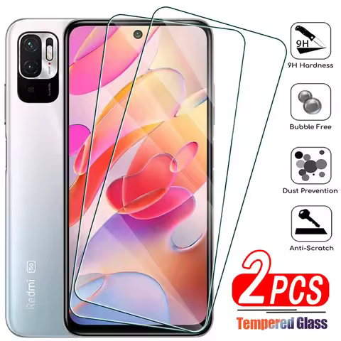 2Pcs Tempered Glass For Xiaomi Redmi Note 4 7 8 9 10 Pro 4G 4X 8T 9S 9T 5G Screen Protector For Redm