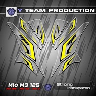UV TRANSPARENT STRIPING MIO M3 125 MOTIF CO 9 TRANSPARENT STICKERS YAMAHA M3/Z/S 125 STICKER MIO 125
