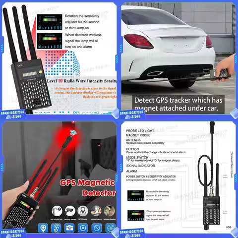 for G618 G318 Super Sensitive Audio Bug Detector Camera Detector GSM GPS RF Signal Tracker Full Rang