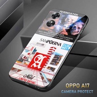 Softcase Glass Kaca OPPO A17 2022 - Casing Hp OPPO A17 2022 - C08 - Pelindung hp OPPO A17 2022 - Case Handphone OPPO A17 2022 - Casing Handphone OPPO A17 2022 - Softcase oppo A17 2022 - Silikon handphone OPPO A17 2022.