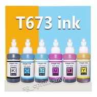 Compatible  Epson 673 ink Epson T673 Refill ink for EPSON L800 L805 L810 L850 L1800 L351 L350