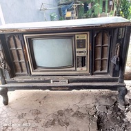 READY, TV JADUL BARANG ANTIK TV SHARP JADUL DENGAN SATU SET DENGAN